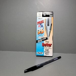 Pilot Better Ball Point Stick Pen Black Ink 1mm Dozen 35711